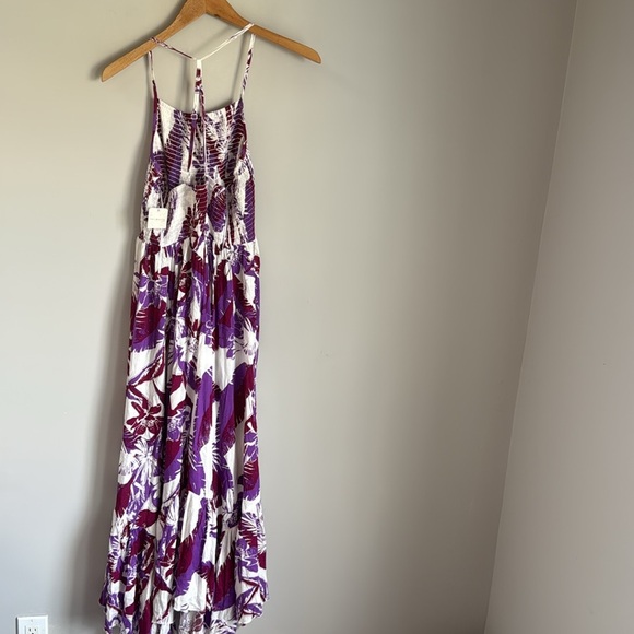 NEW Free People Heat Wave Tropical Printed Maxi Slip Dress Small - Picture 3 of 12